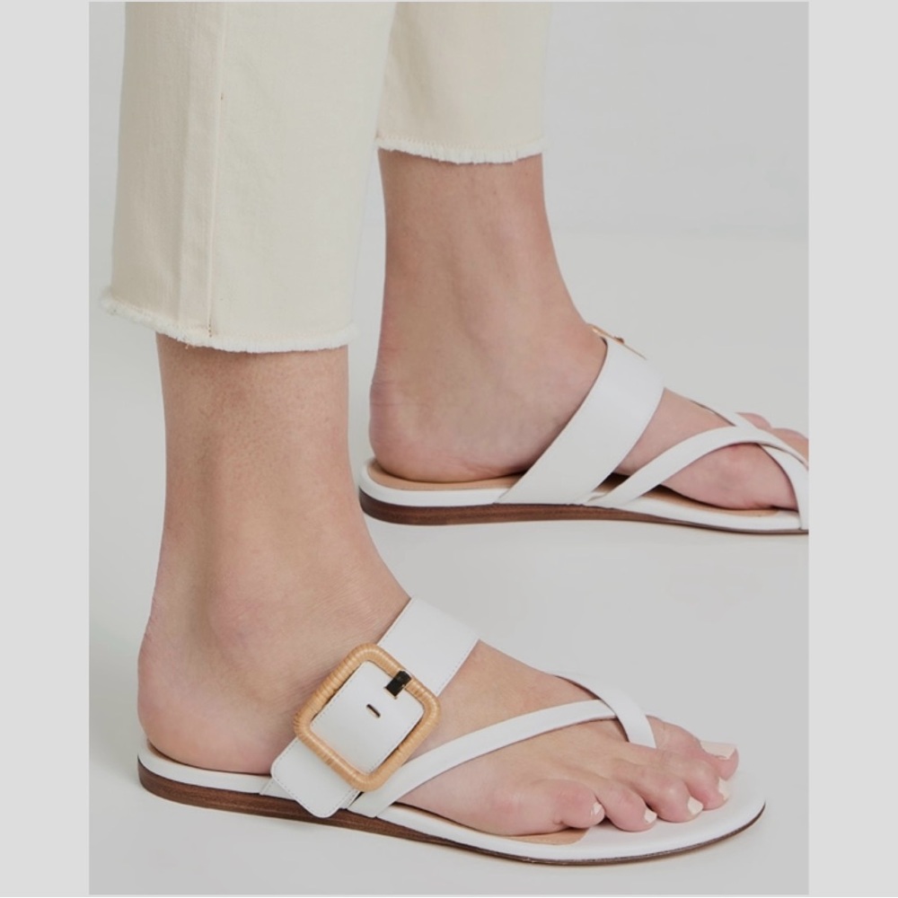 Veronica Beard Salva Leather Sandals Sz 10